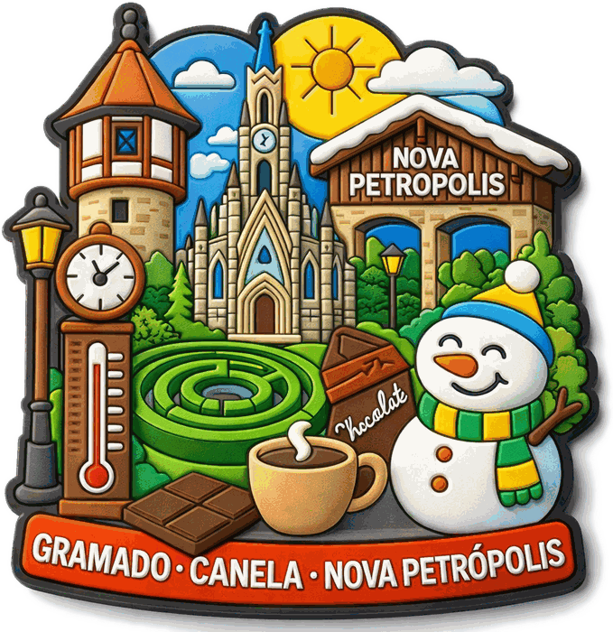 Ímã Gramado, Canela e Nova Petrópolis
